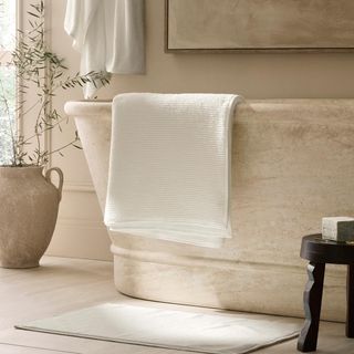 Turkish Ribbed Bath Mat
