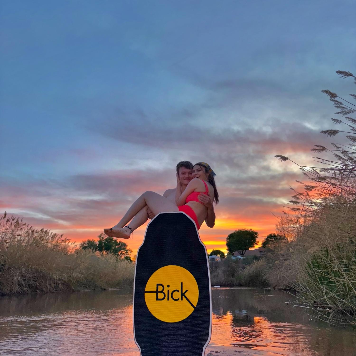 We love to skimboard, it’s one of the first things we did together during high school:)