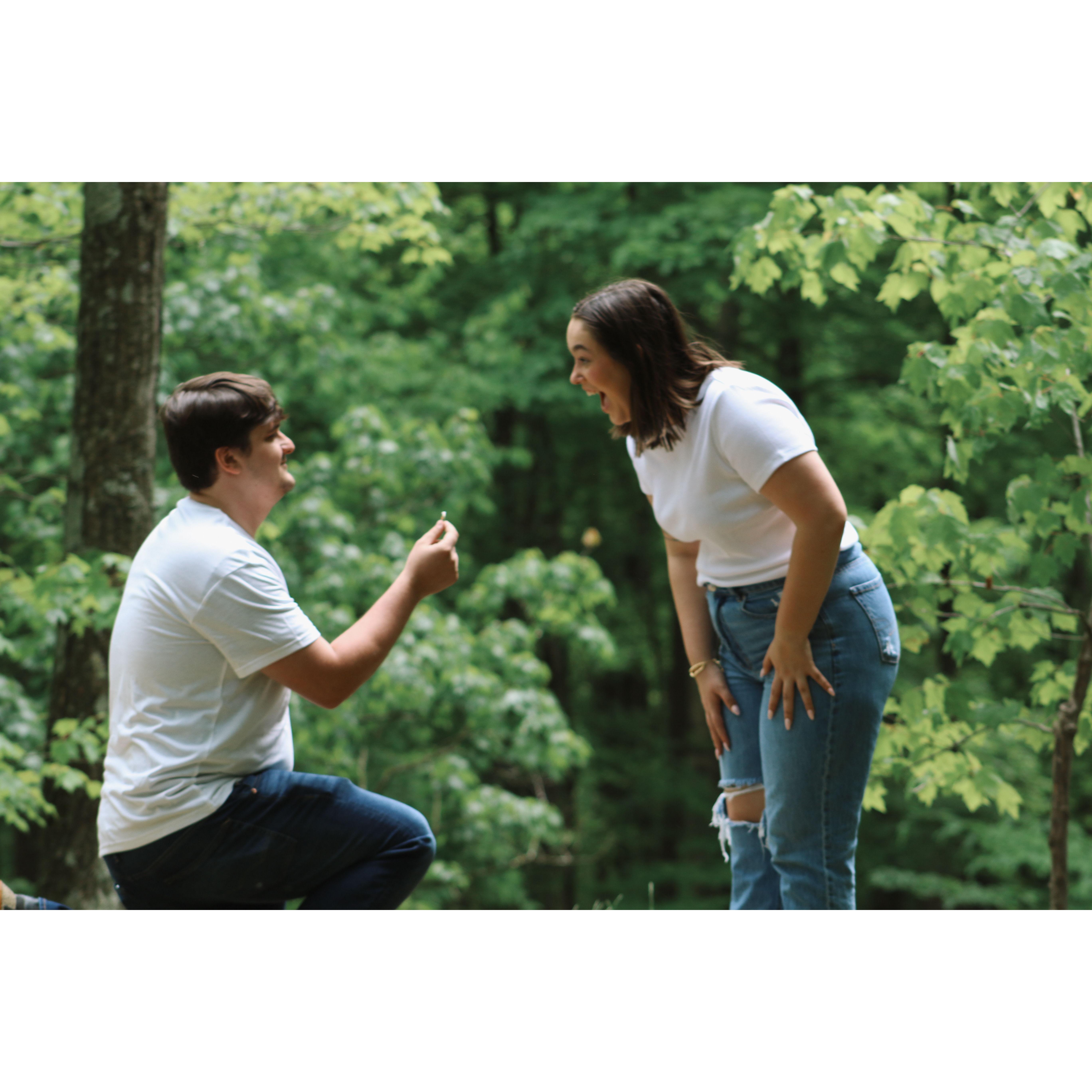 Moment I said "yes" !