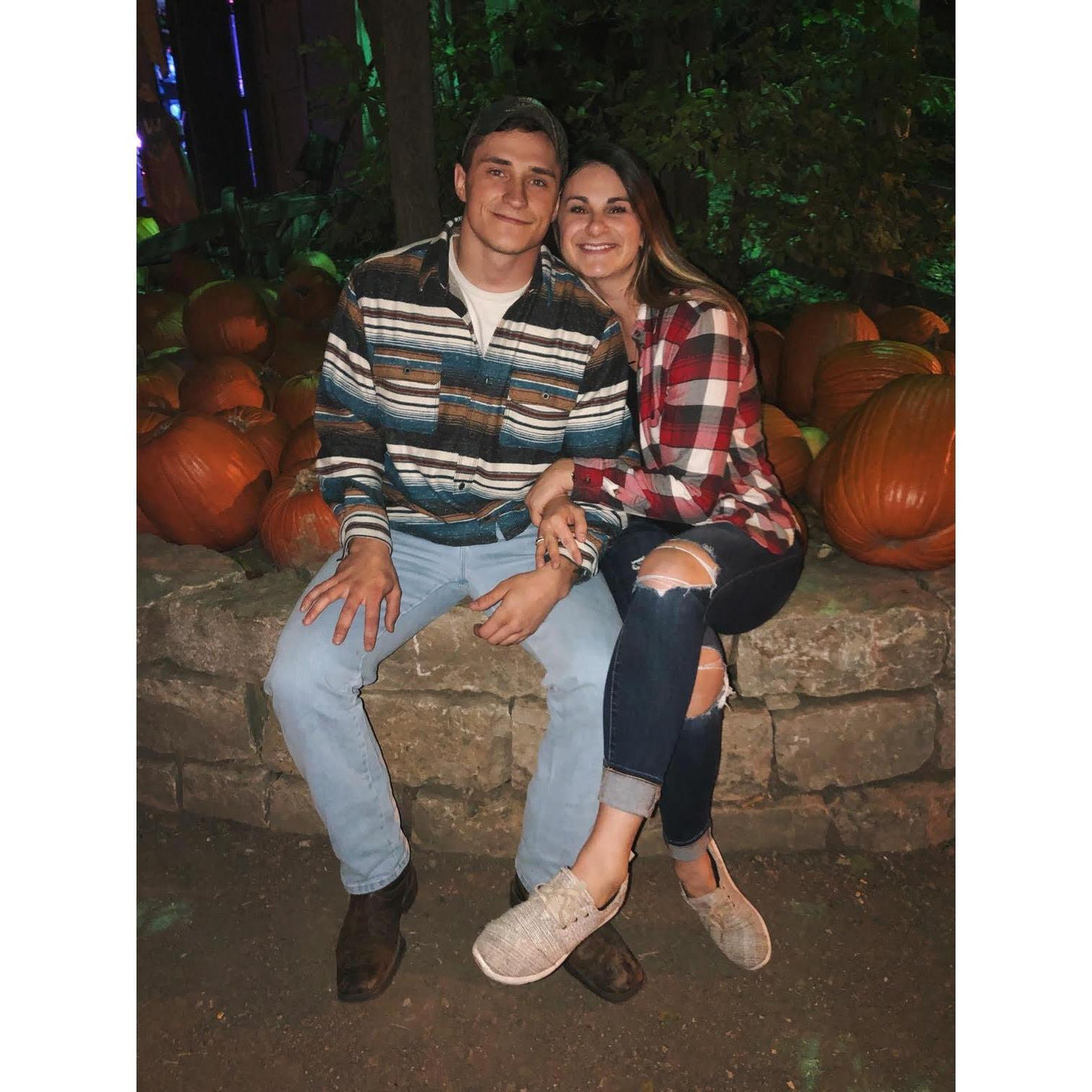 Our first Vala's trip! We both said we knew each other was "the one" after this night!