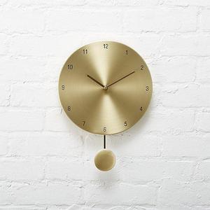 Haddie Brass Wall Clock