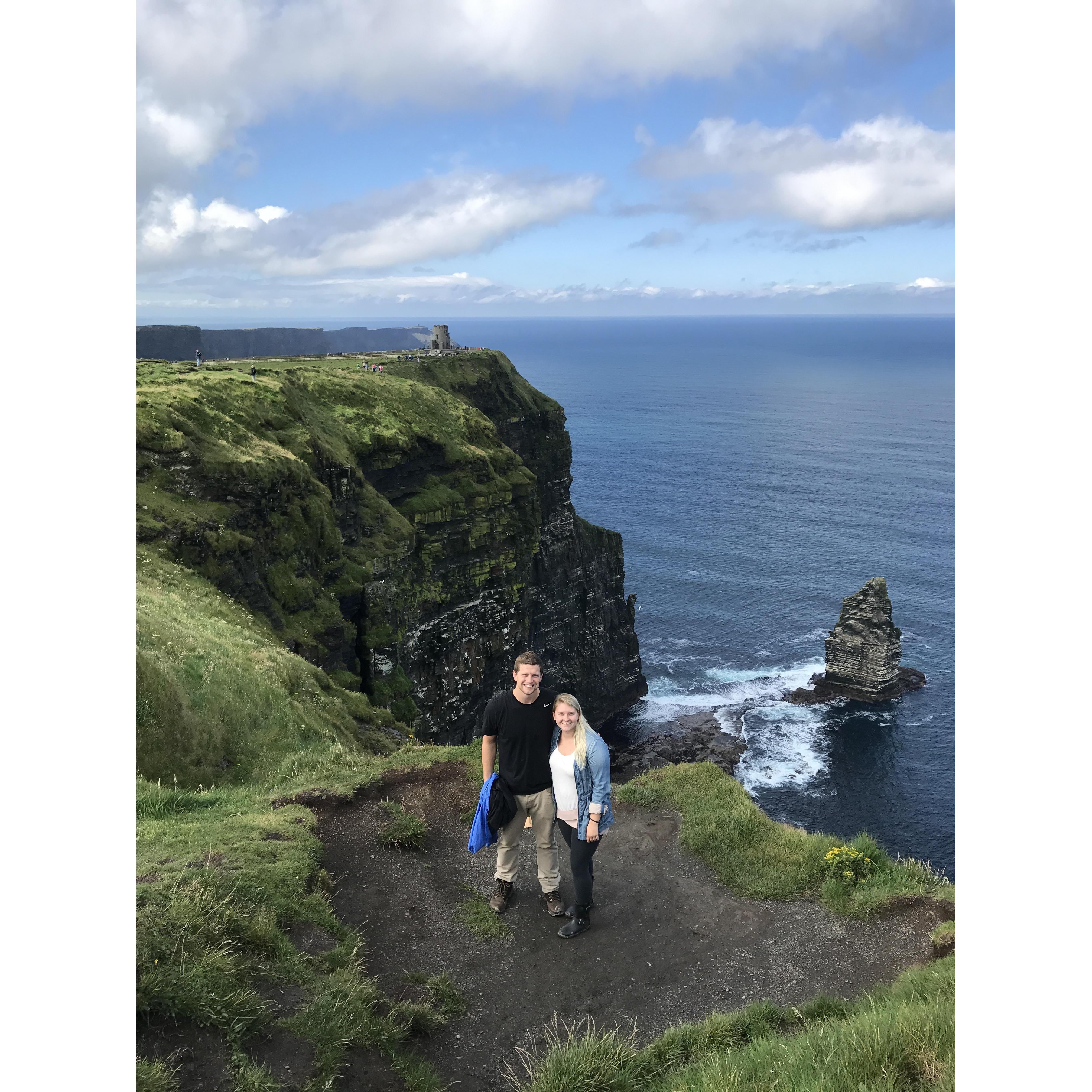 Ireland...where Ethan tried to push Avery off the Cliffs of Moher.