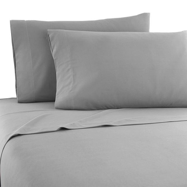 Micro Flannel® Solid King Sheet Set in Greystone