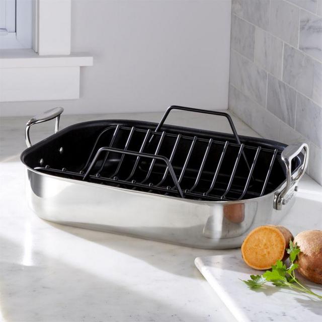 All-Clad ® Large Nonstick Roasting Pan with Rack