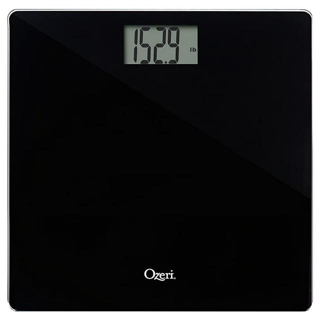 Ozeri Precision Bath Scale (440 lbs / 200 kg) in Tempered Glass, with 50 Gram Sensor Technology (0.1 lbs / 0.05 kg) and Infant, Pet & Luggage Tare