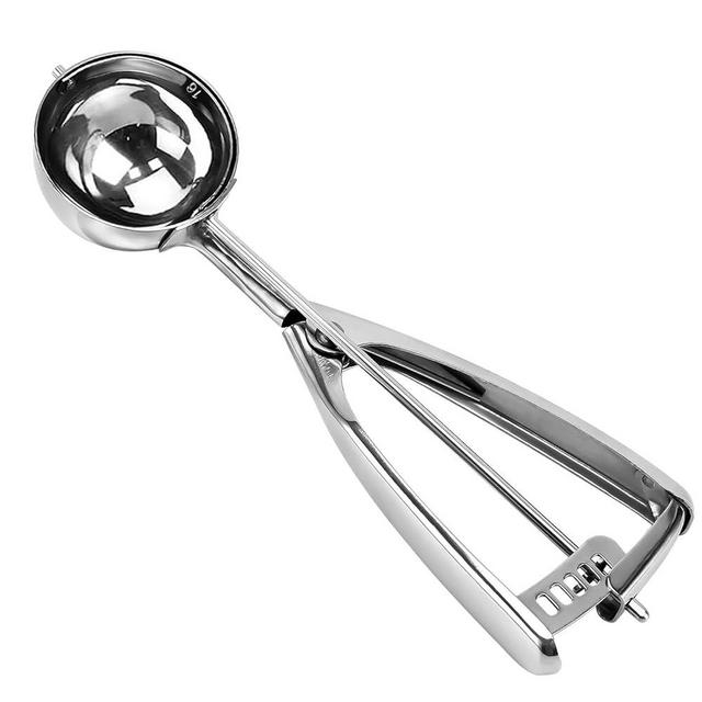 Saebye Large Cookie Scoop, 4 Tbsp / 60 MZ / 2 OZ, Size #16 Cookie Dough Scoop, Muffin Scoop for Baking