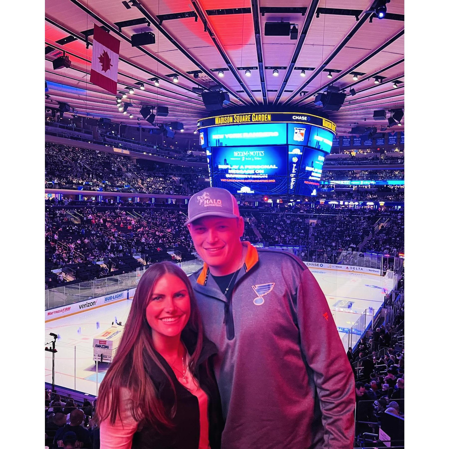 Blues vs Rangers game at MSG!