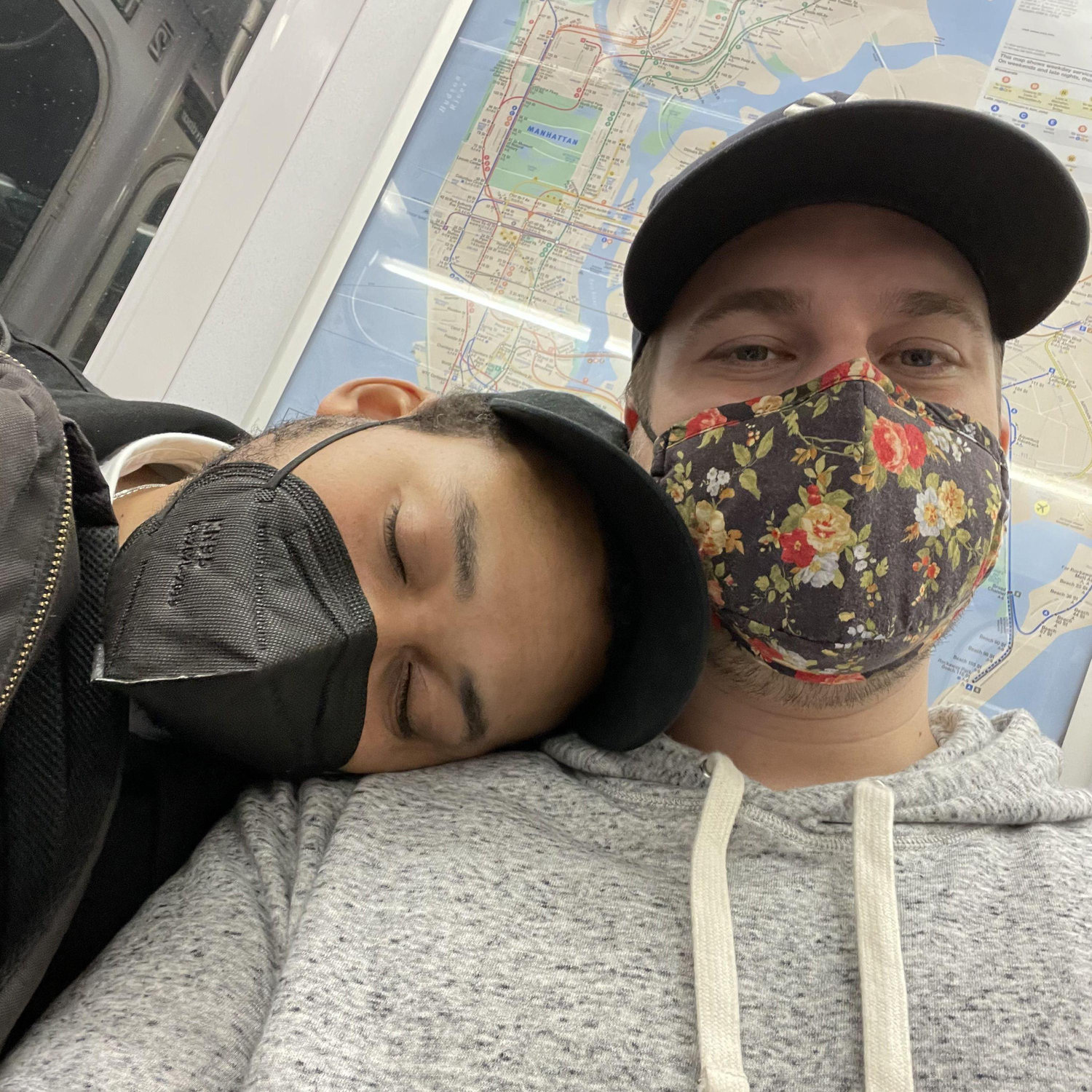 April 2021: Ivan is a sleepy guy on the train and it's cute.
