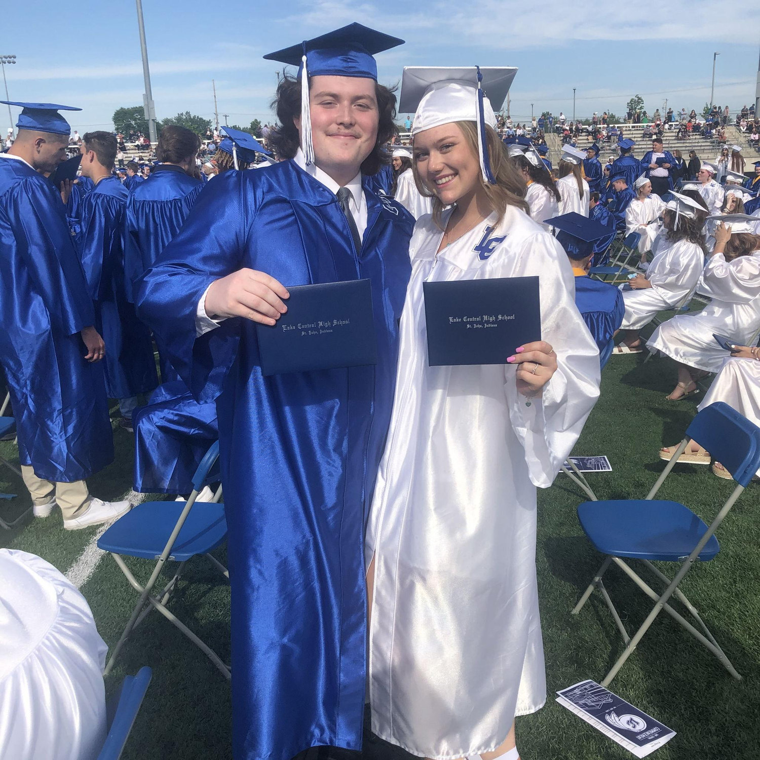 High school graduation, our first graduation together!
