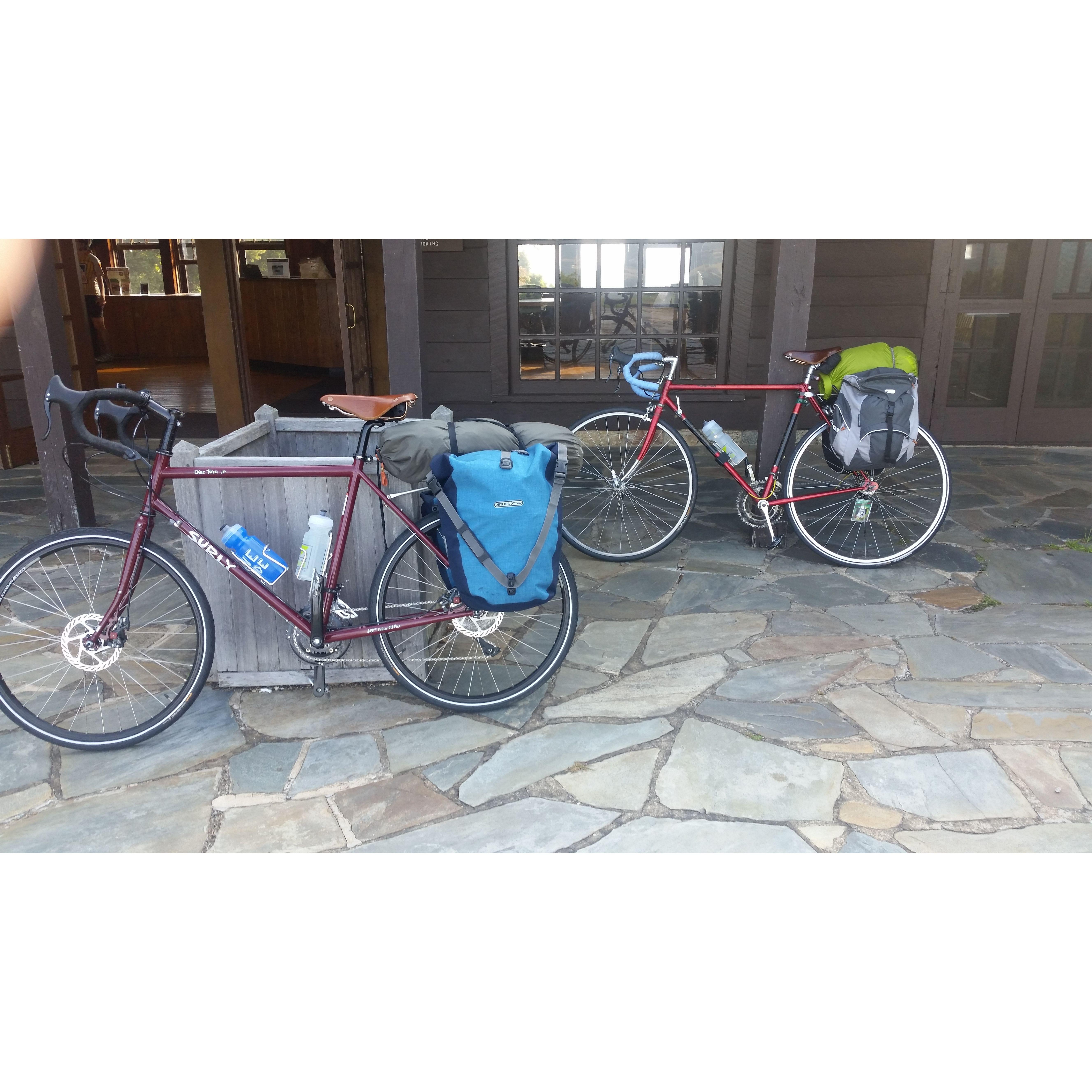 Bike trip along Skyline Drive in Shenandoah National Park (the bikes)