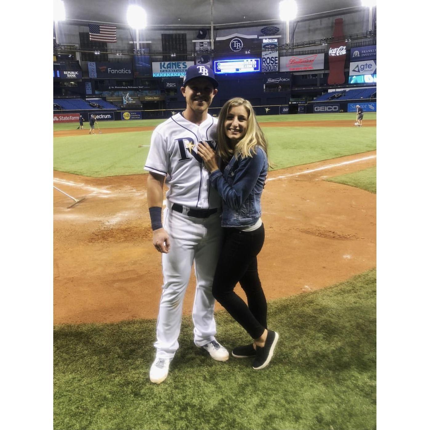 Terrible photo but such a great moment