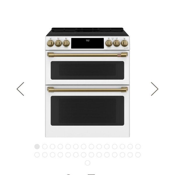 CAFÉ™ 30" Smart Slide-In, Front-Control, Induction and Convection Double-Oven Range|^|CHS950P4MW2