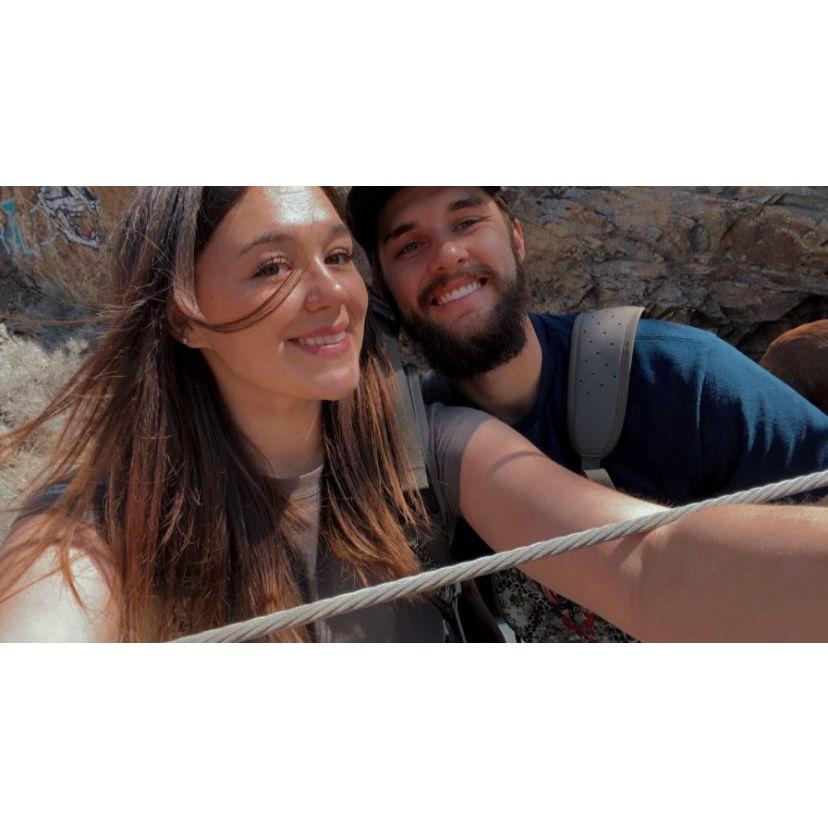 Hike to see the waterfall- water was shut off :(