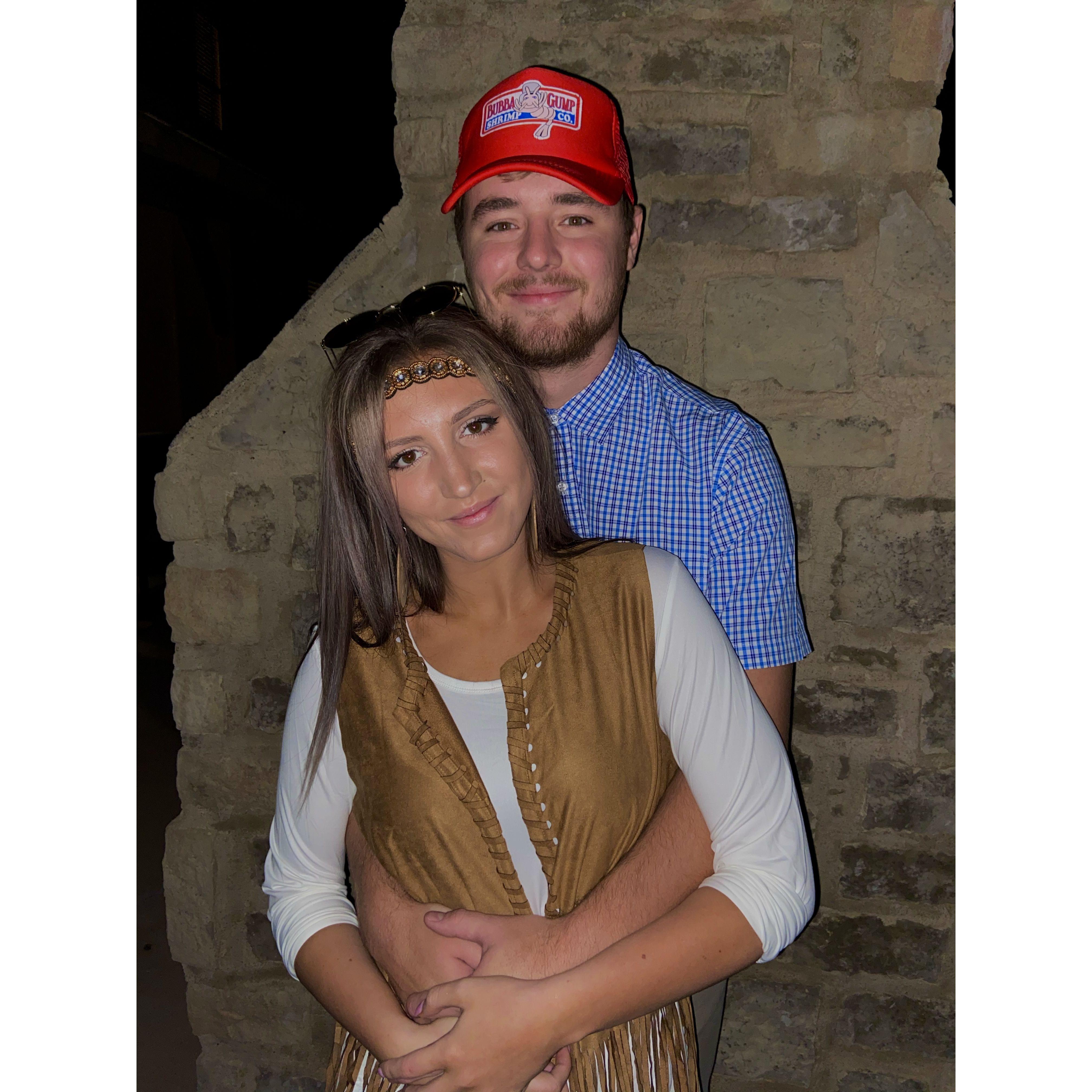 Jenny and Forrest - first halloween together