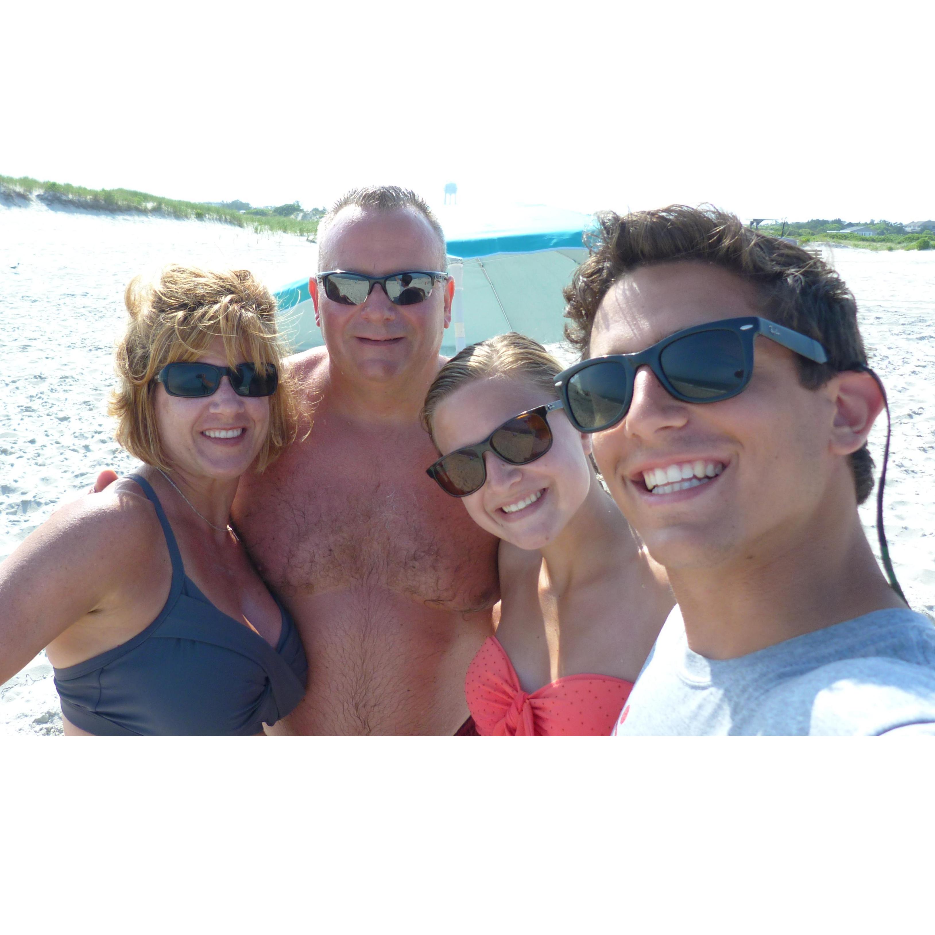 Beach selfies with the selfie queen, Sarah's Momma.