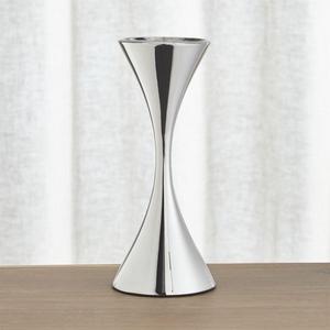 Arden Tall Stainless Steel Pillar Candle Holder