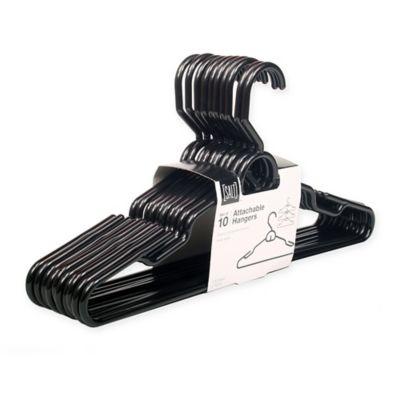 SALT™ 10-count Attachable Hangers in Black