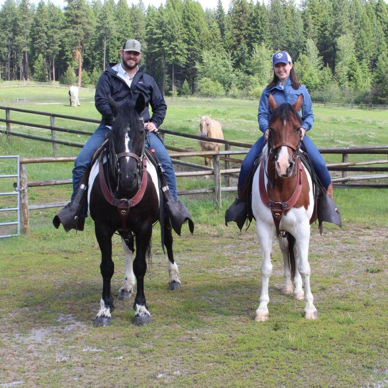 We fell in love with Montana during our first big trip together. A trail ride through the Bitterroot National Forest on Big Chief and Cisco sealed the deal!