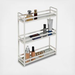 3-Tier Flat Wire Slim Vanity Tower