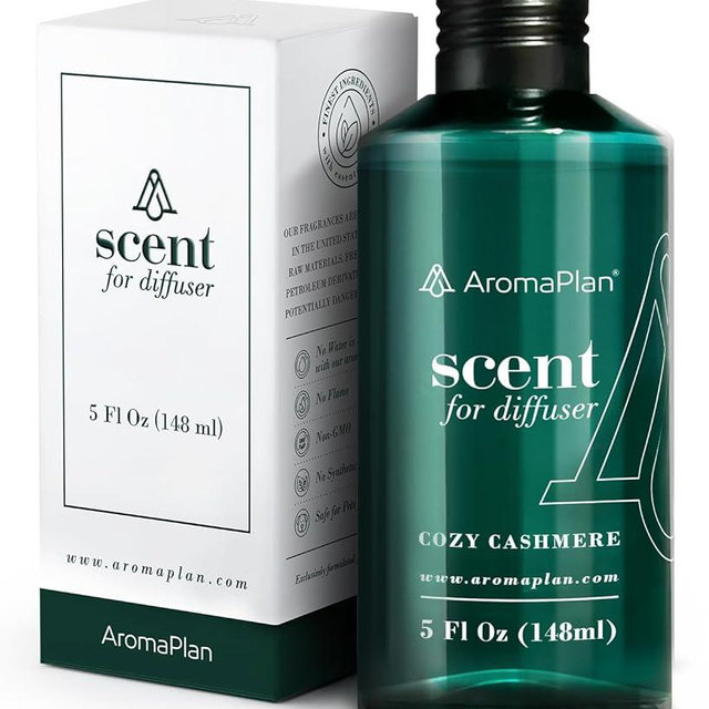 Home Luxury Scents Cozy Cashmere 5 Fl Oz, Home Luxury Collection- Natural & Vegan Scents - Diffuser Oil Blends for Aromatherapy - USA Fragrance, 5 Fl Oz (148ml)