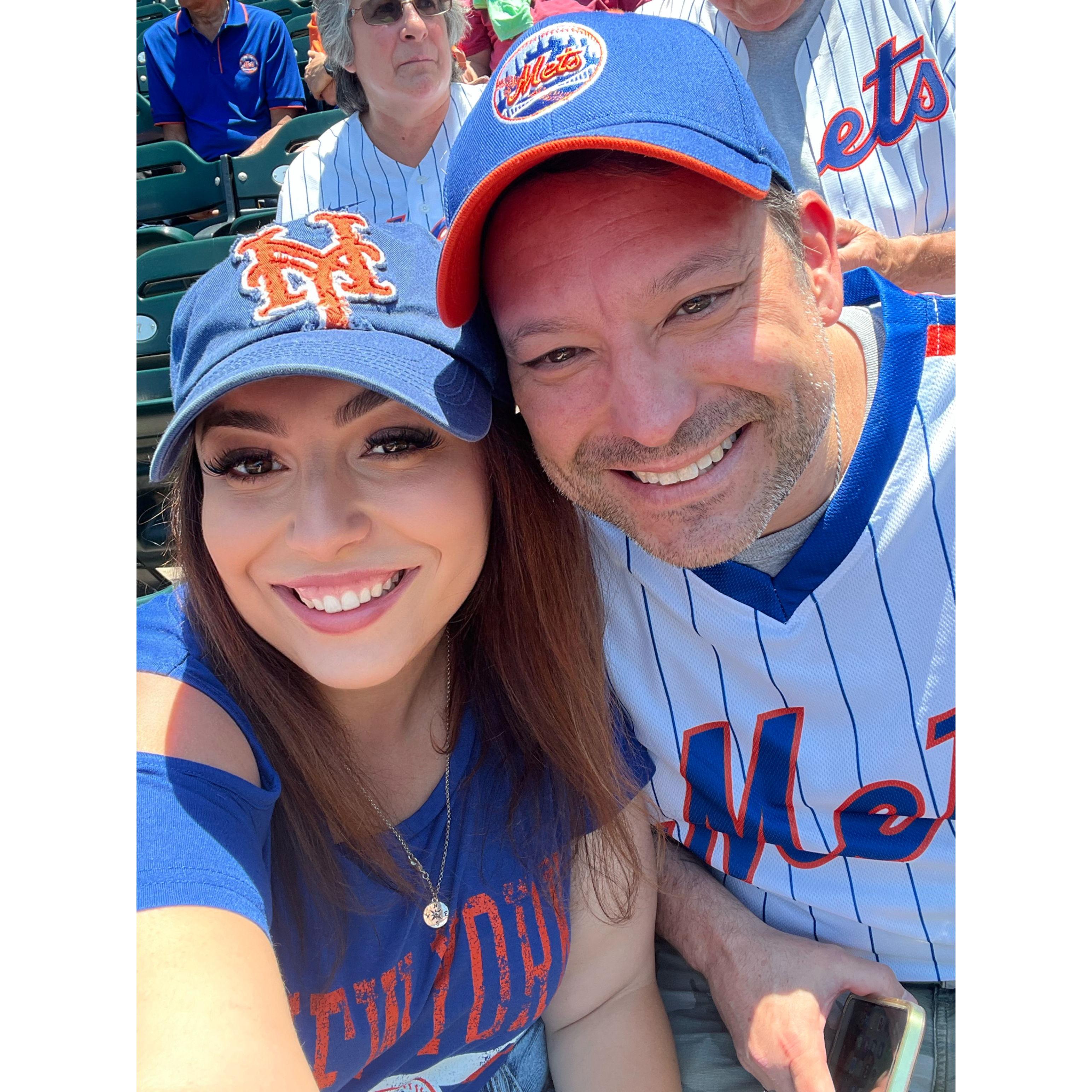 Our first New York Mets game.