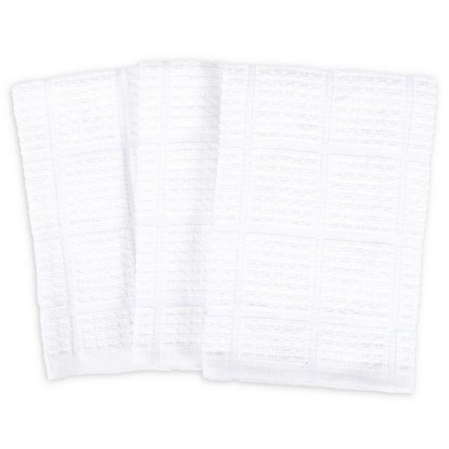 SALT All Purpose Waffle Weave Kitchen Towels in White (Set of 3)