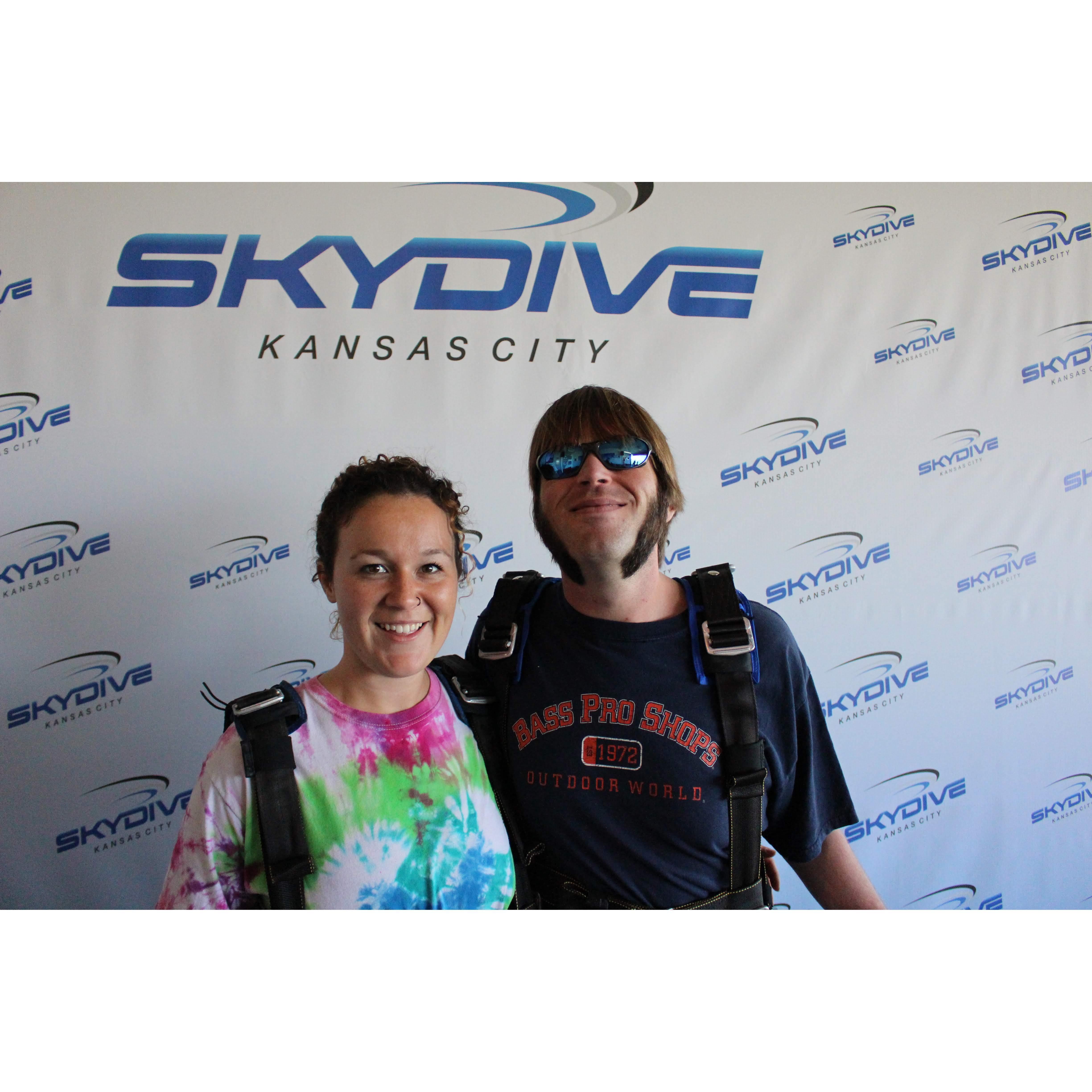 First skydiving adventure together