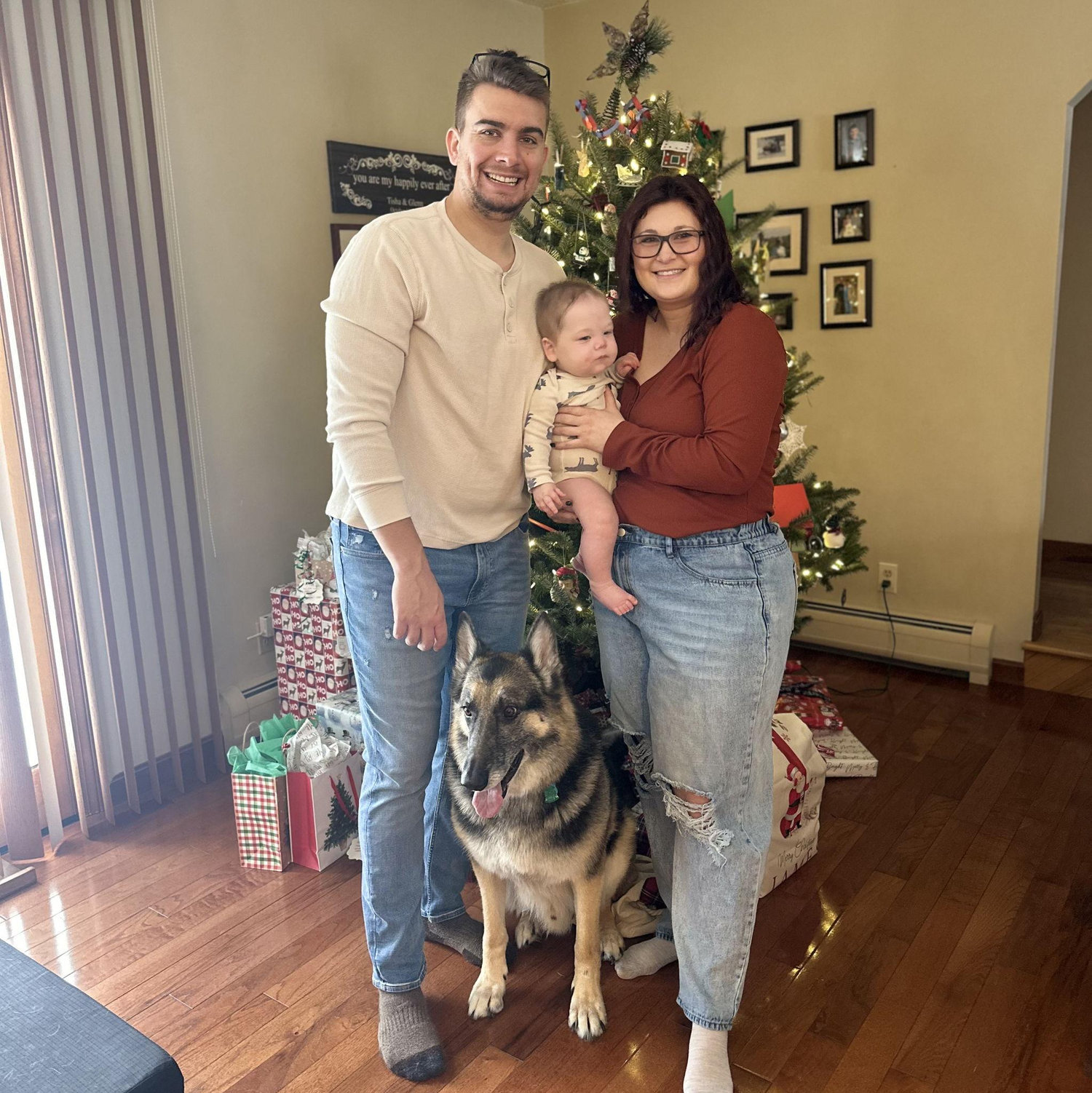 Our boy's first Christmas!