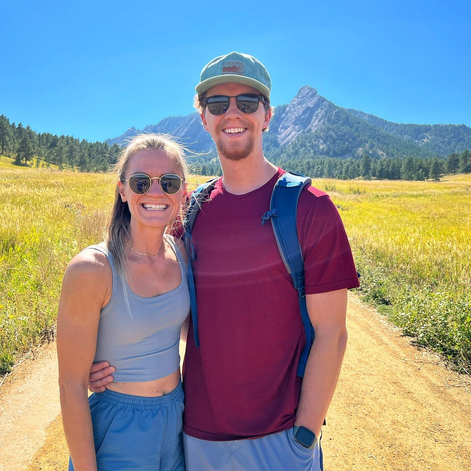 Sunny hike in Boulder, Colorado.