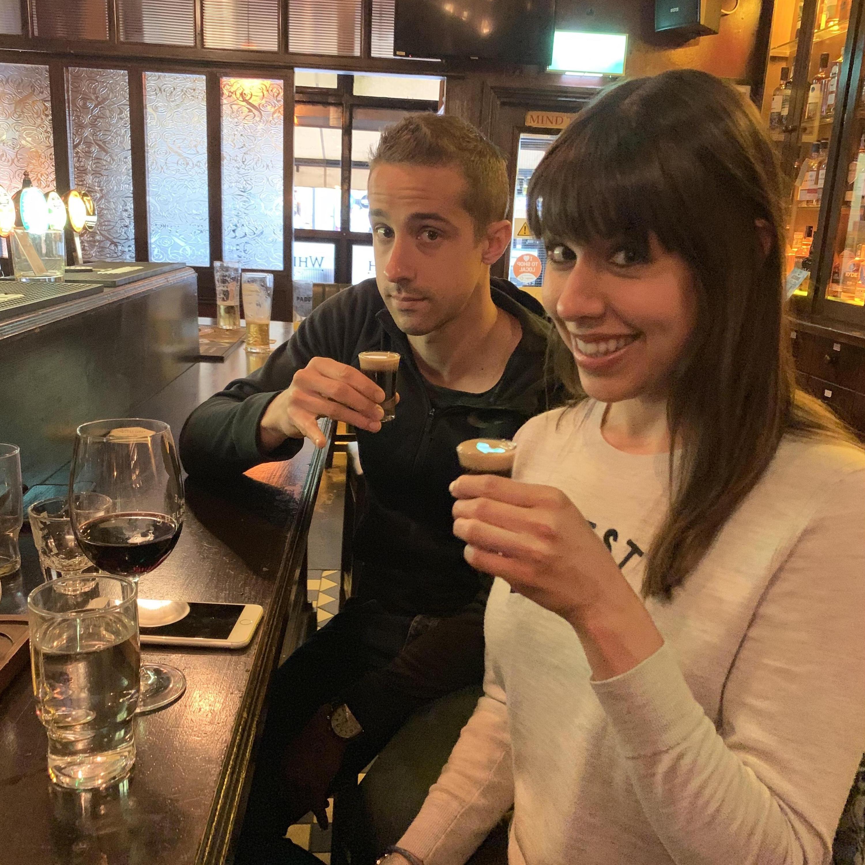 Drinking with Cassie in Dublin!