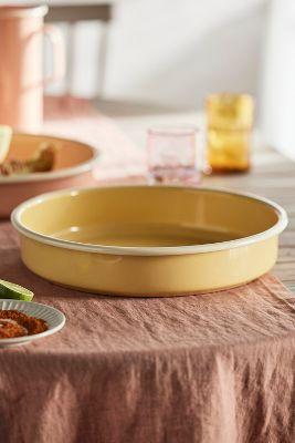 Enamel Baking Pan, Round