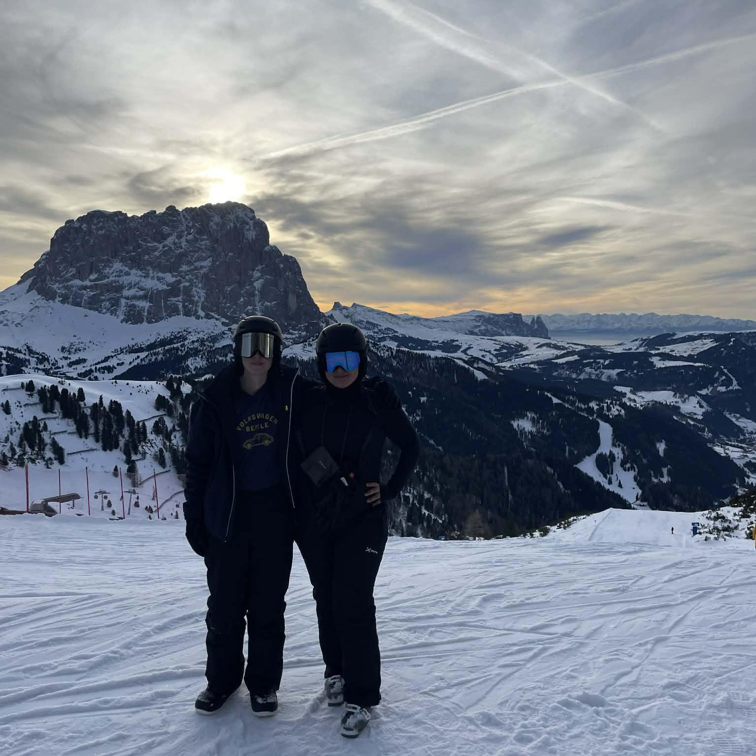 Skiing together in Italy!