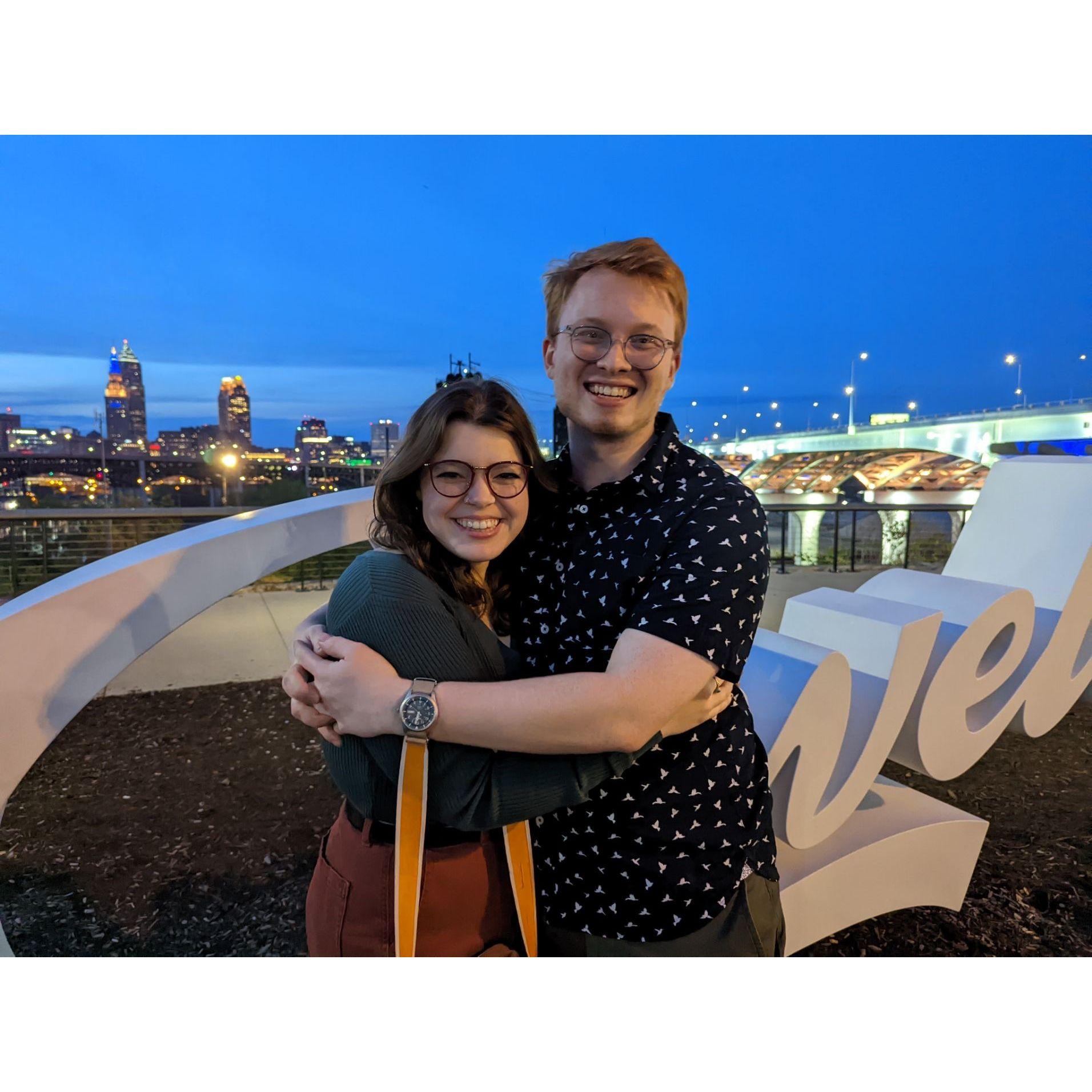 Lydia's first trip to Cleveland