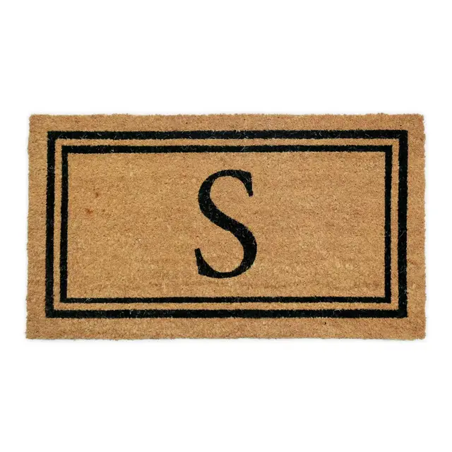 Simply Essential™ 16"x28" Monogram Letter "S" Coir Door Mat Insert