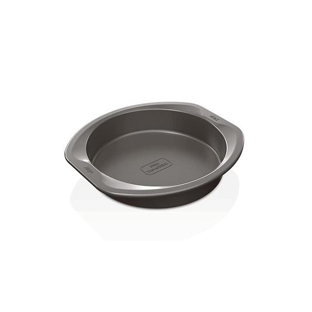Ninja B30309 Foodi NeverStick Premium 9 inch Round Cake Pan, Nonstick, Oven Safe up to 500⁰F, Dishwasher Safe, Grey