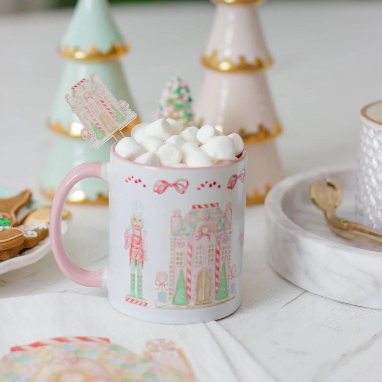 Pastel Gingerbread Cookies Watercolor Mug