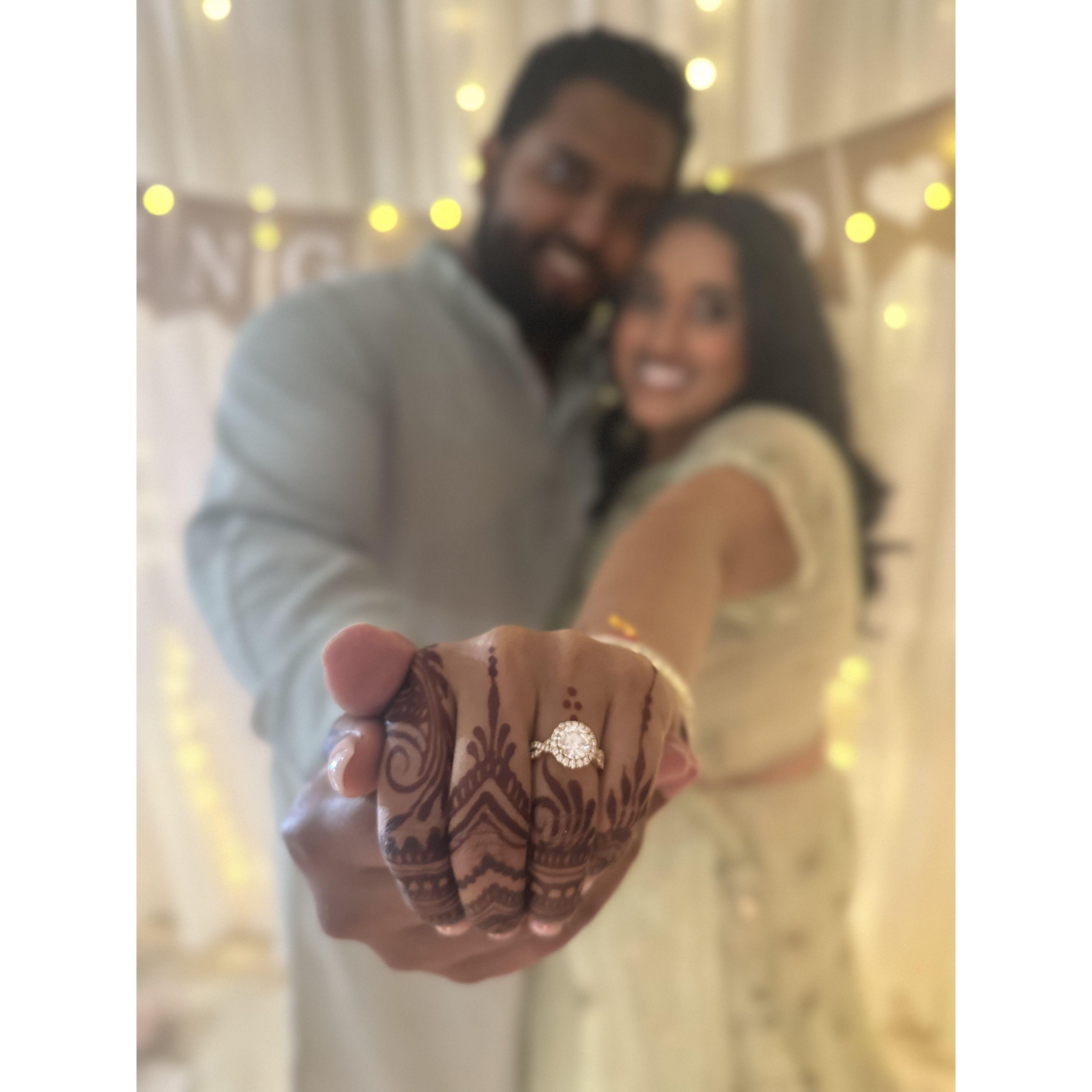 Our Engagement Pooja!