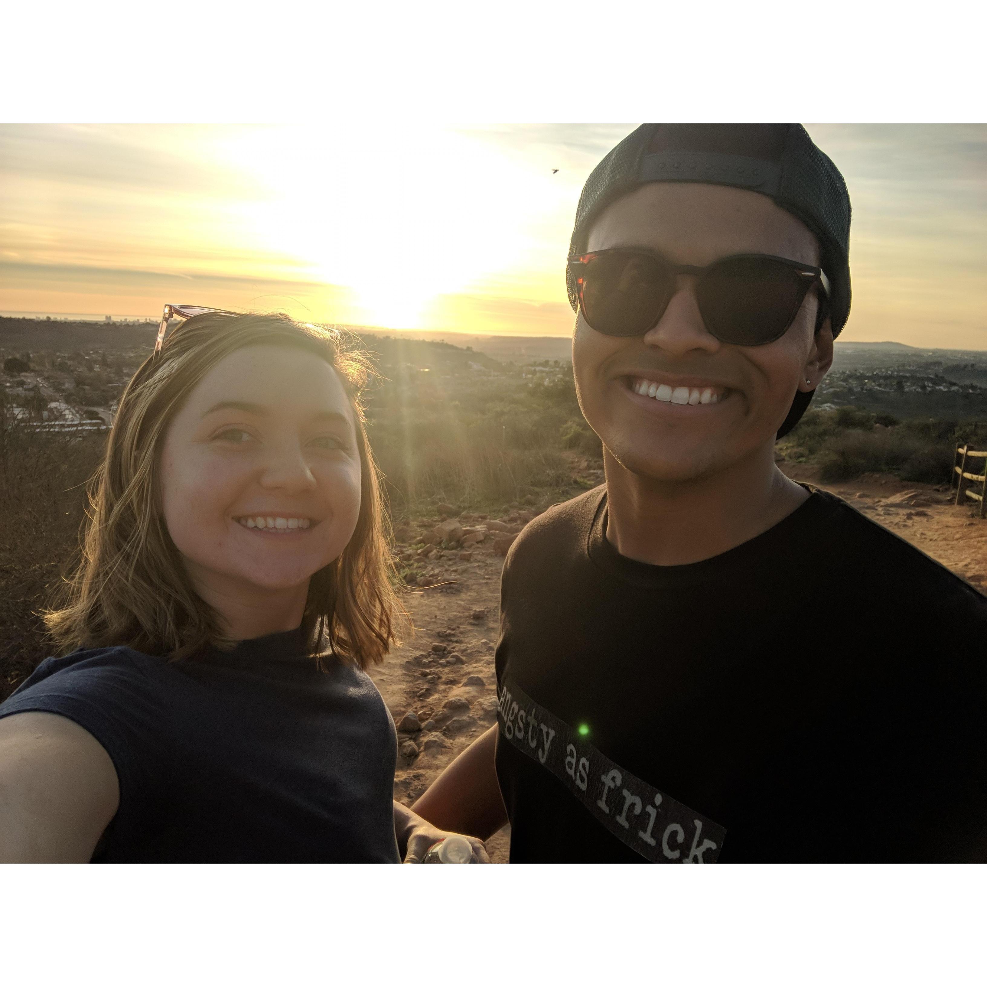 Hiking cowles mt.