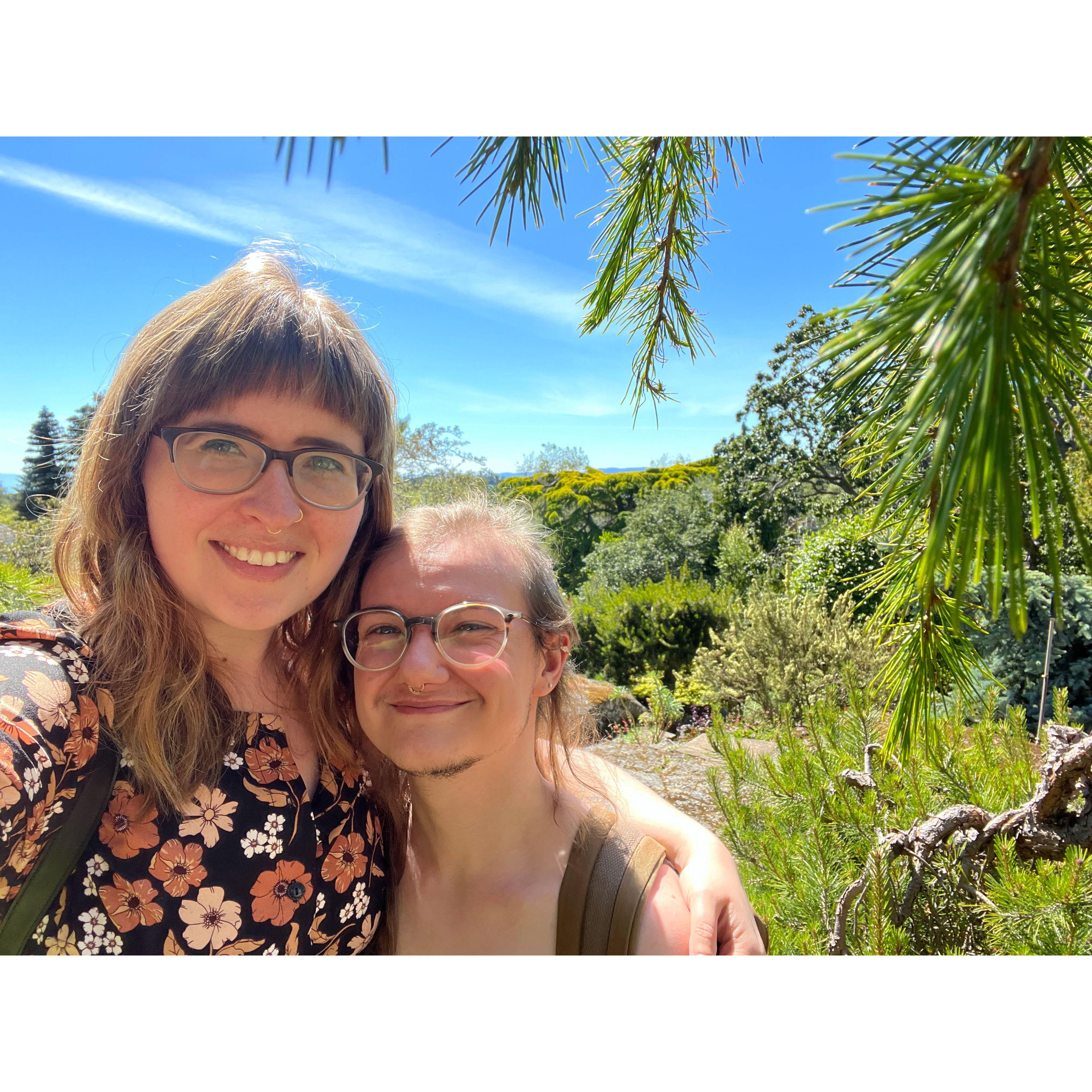 June 2022: we went to high tea at a gorgeous garden in Victoria, BC