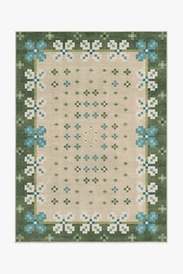 Ruggable Washable Scandi-Floral Clove Rug
