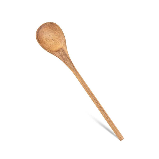 Wooden Spoons for Cooking, MZROO Wooden Spoon 12.5 Inch Long Handle Wooden Cooking Spoon Mixing spoons Tasting Spoons for Nonstick Cookware