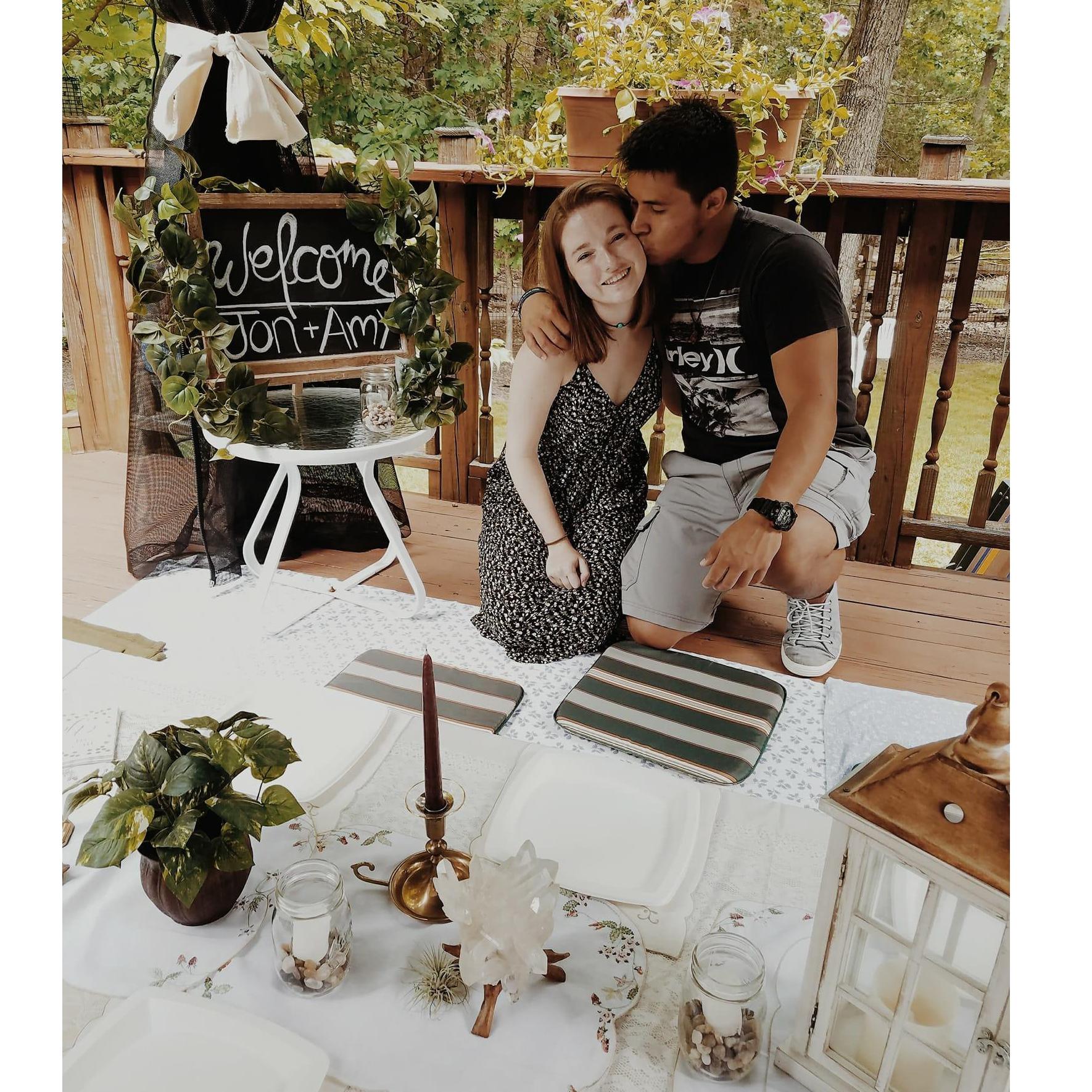 Our lovely engagement party.  What a carefree and relaxing time with our loved ones.