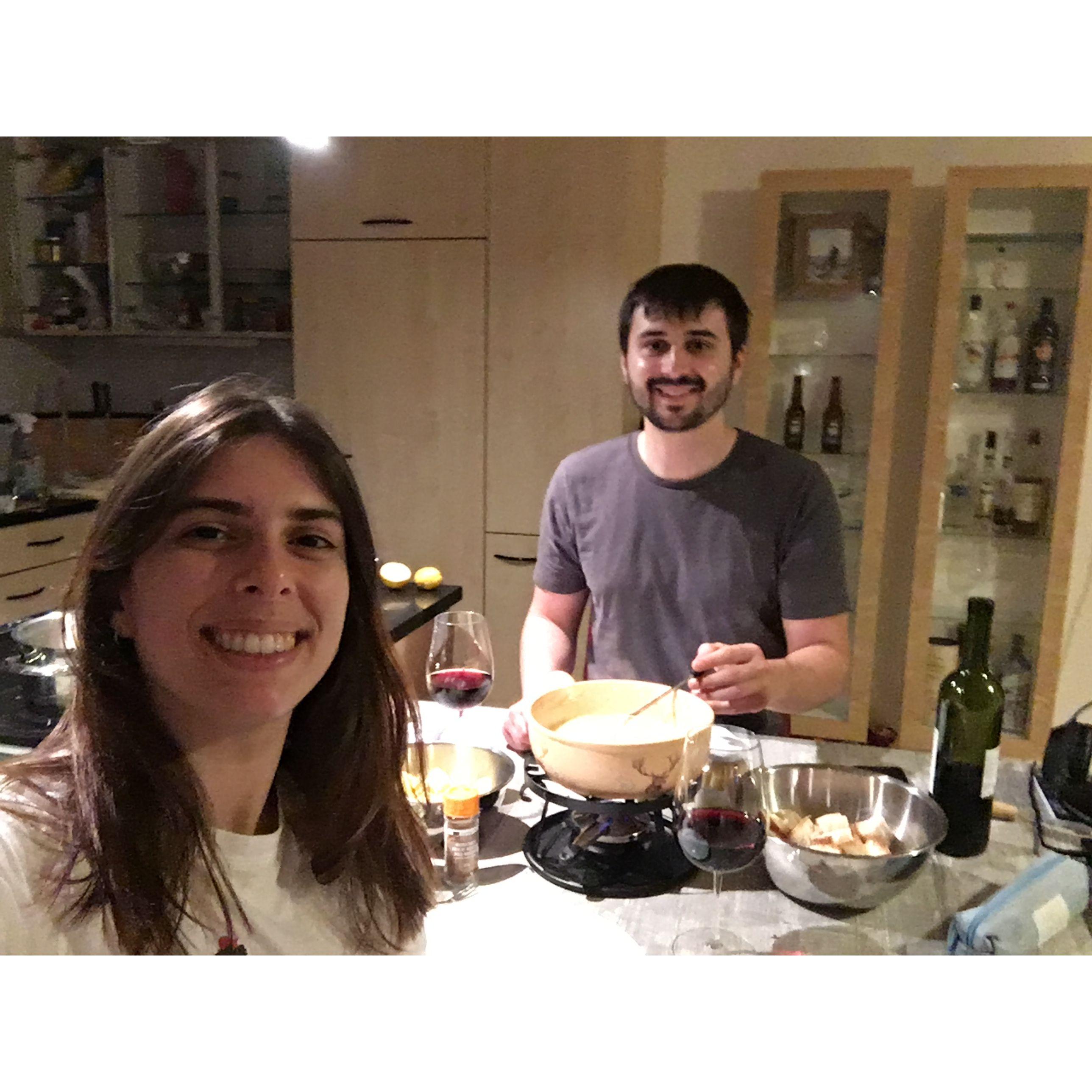 Our first apartment in Zurich together