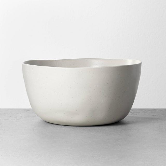 Refined Stoneware Serve Bowl Speckled Natural - Hearth & Hand™ with Magnolia