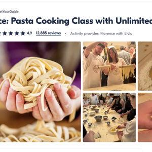 Pasta Cooking Class with Unlimited Wine in Florence
