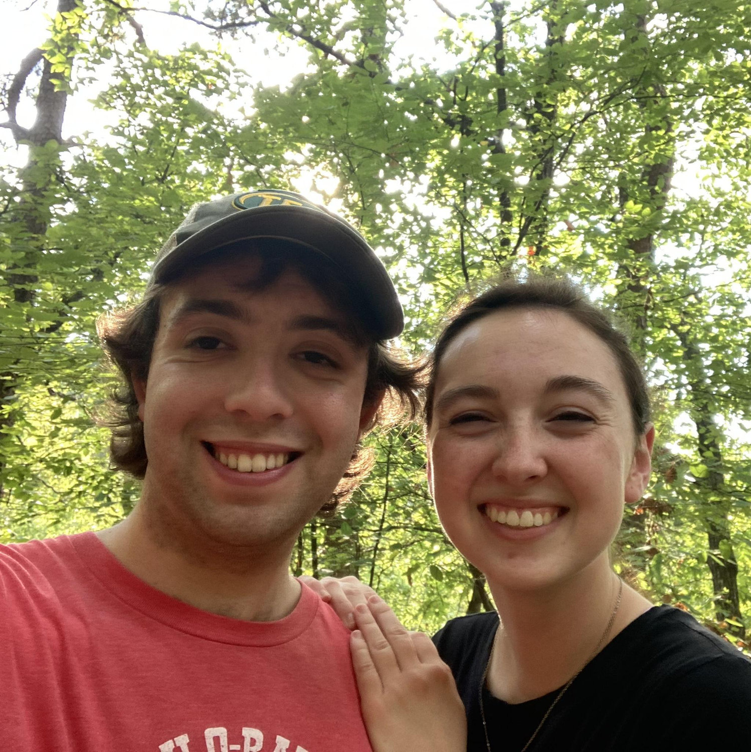 We got rained on not too long after taking this picture