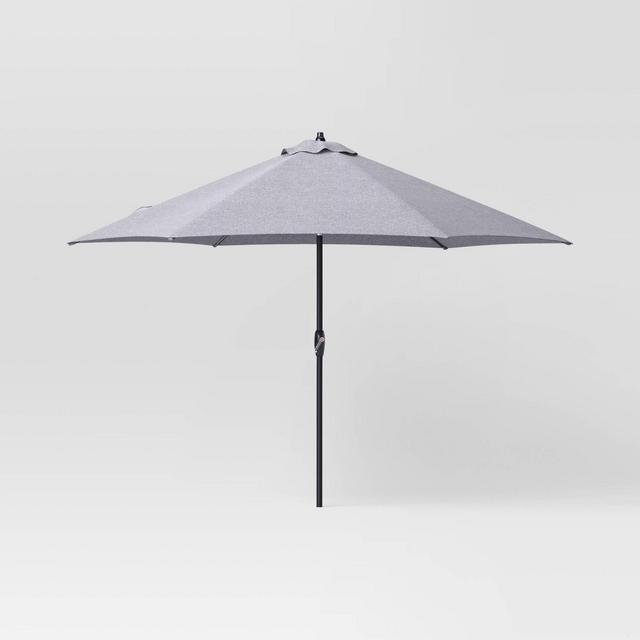 10'x10' Outdoor Market Umbrella Charcoal Gray - Threshold™