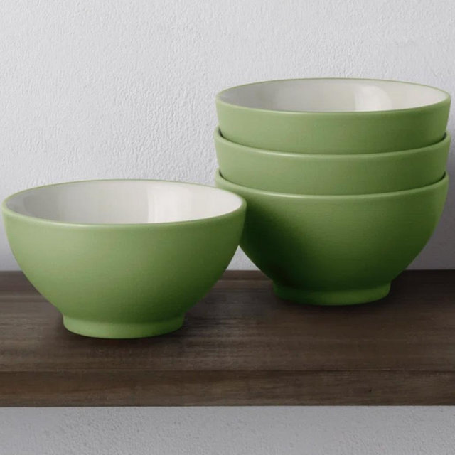 Colorwave Rice Bowls Set of 4 ~ apple