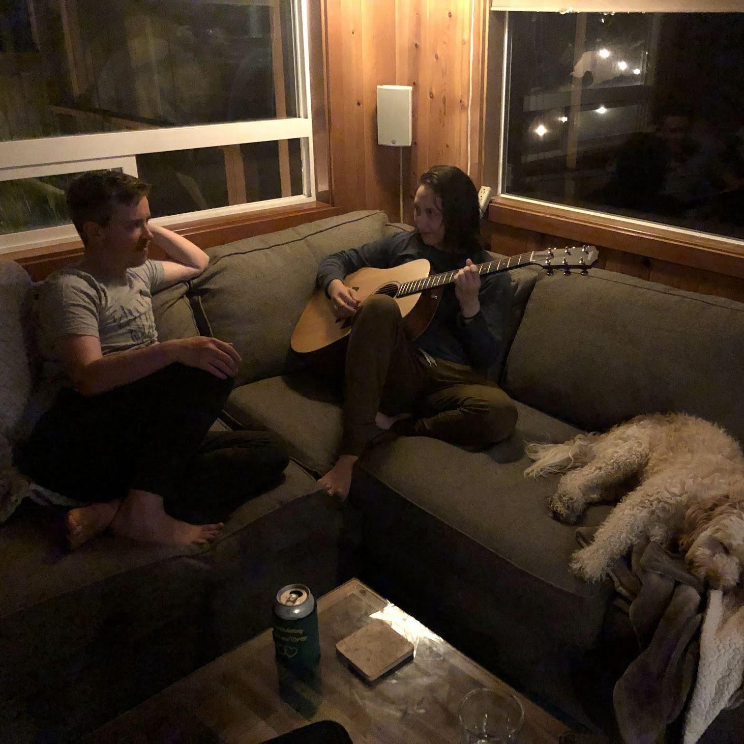 At the cabin with the Connor/Holland families in Manzanita, Oregon