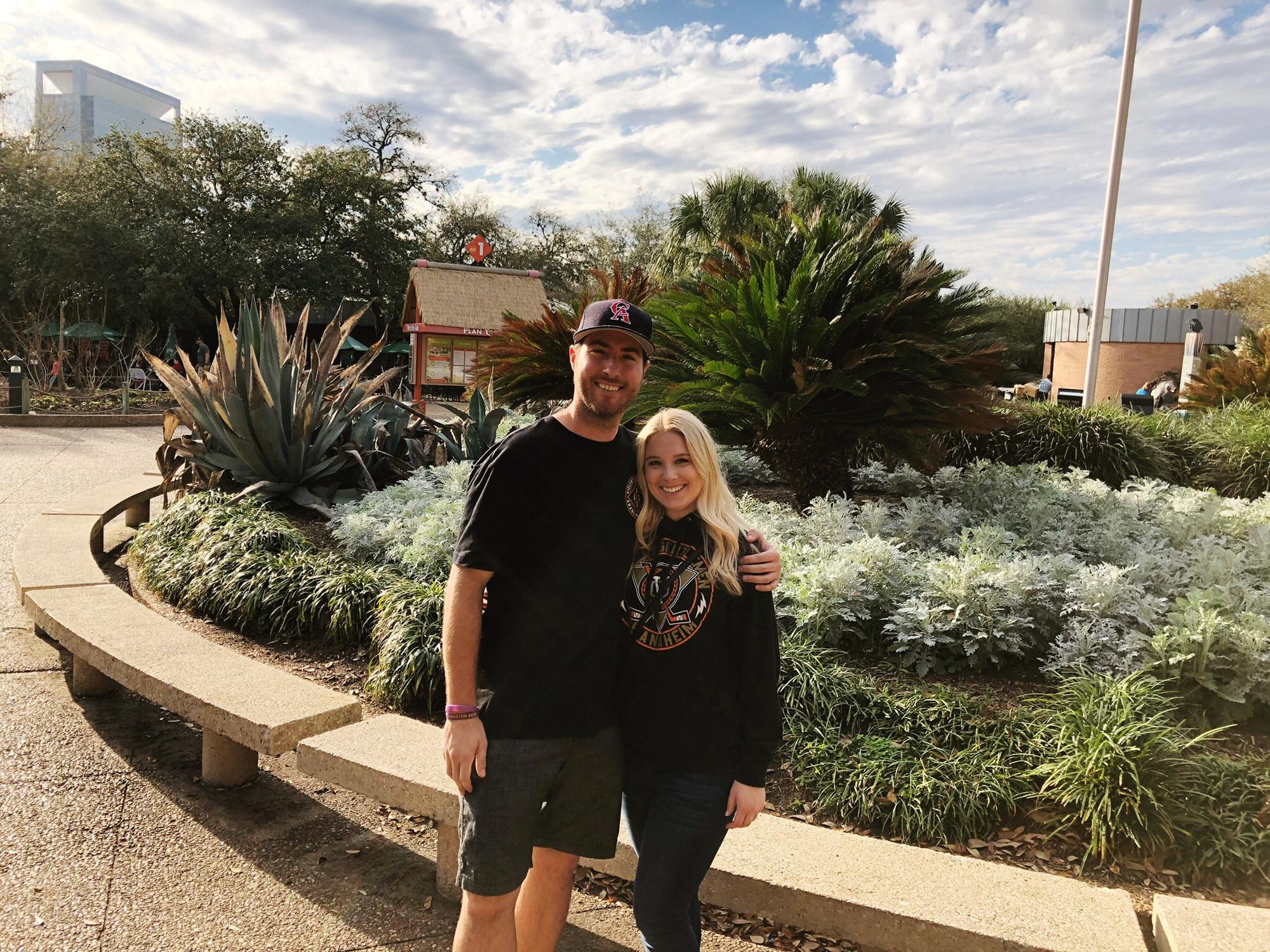 Megan's first of many visits to Texas. Trip to the Houston zoo!